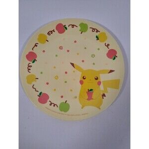 Pokemon RARE Apple Melamine Pikachu Plate JAPAN